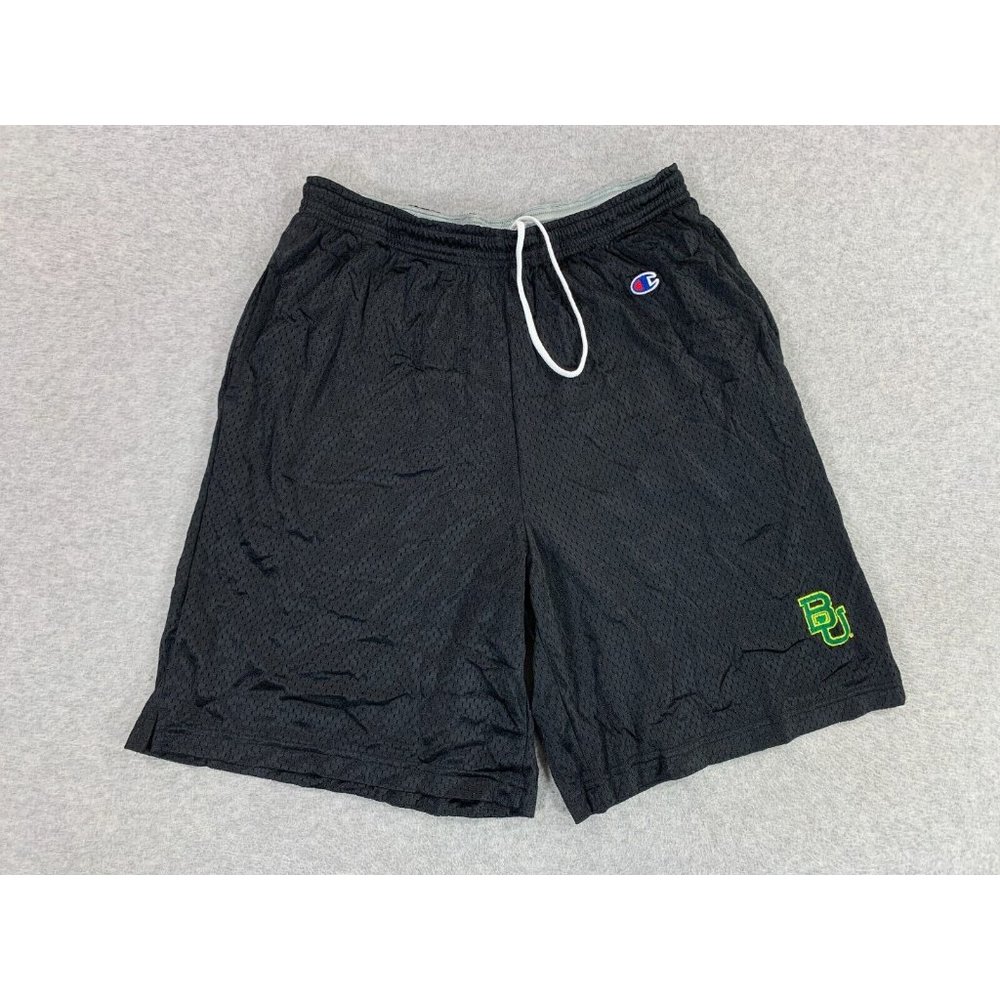 Baylor Bears Champion Vintage Football Practice Shorts (Men's‎ Large) Black